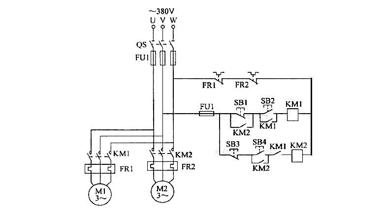 Principle of sequence control of three-phase asynchronous motor