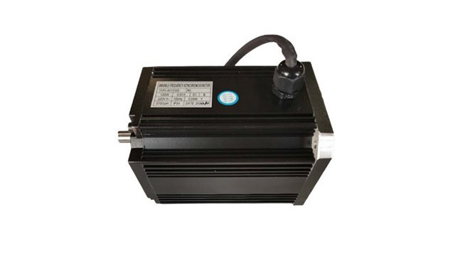 What is the rated power on the nameplate of the three-phase asynchronous motor